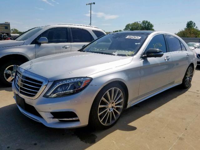 WDDUG8CB4FA187003 - 2015 MERCEDES-BENZ S 550 GRAY photo 2