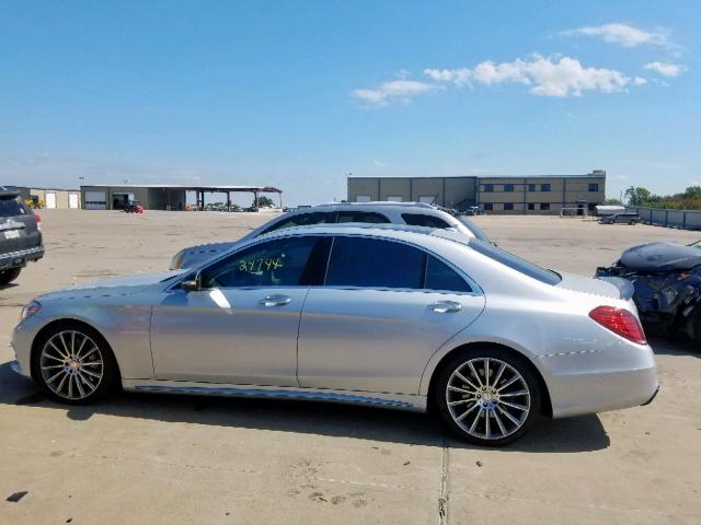 WDDUG8CB4FA187003 - 2015 MERCEDES-BENZ S 550 GRAY photo 9