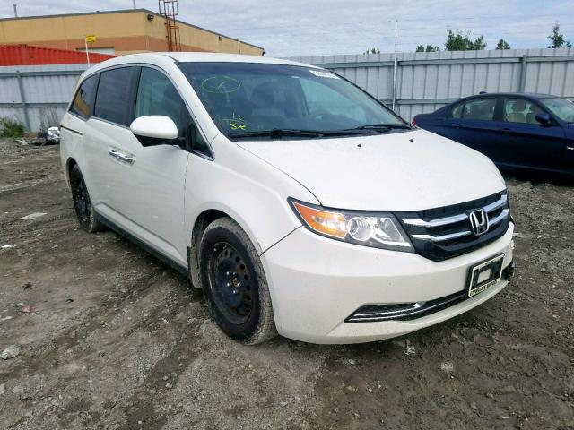 5FNRL5H48EB511757 - 2014 HONDA ODYSSEY EX WHITE photo 1