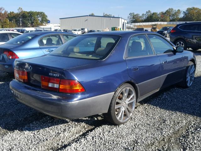 JT8BF22G8V0062667 - 1997 LEXUS ES 300 BLUE photo 4