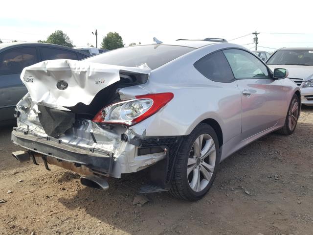 KMHHT6KD4BU044815 - 2011 HYUNDAI GENESIS CO SILVER photo 4