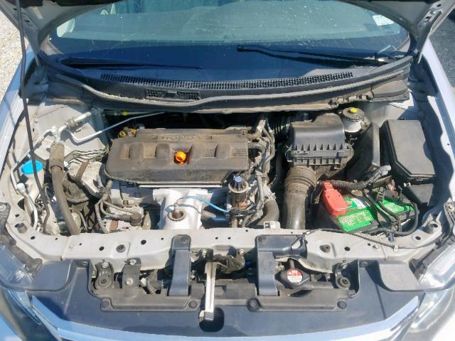 2HGFB2F57CH555953 - 2012 HONDA CIVIC LX SILVER photo 7