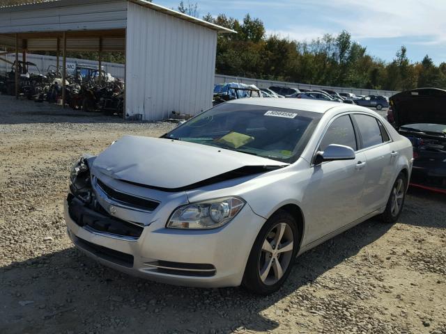 1G1ZC5EU9BF353871 - 2011 CHEVROLET MALIBU 1LT SILVER photo 2