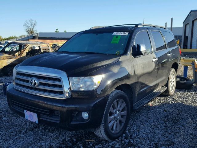 5TDYY5G12AS027691 - 2010 TOYOTA SEQUOIA PL BLACK photo 2