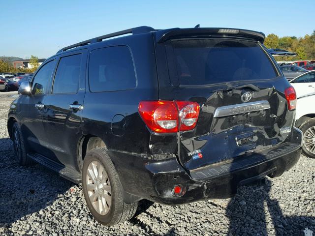 5TDYY5G12AS027691 - 2010 TOYOTA SEQUOIA PL BLACK photo 3