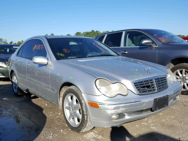 WDBRF61J74A559141 - 2004 MERCEDES-BENZ C 240 SILVER photo 1