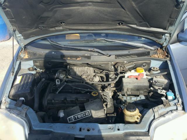 KL1TD66607B722316 - 2007 CHEVROLET AVEO BASE Көк фото 7