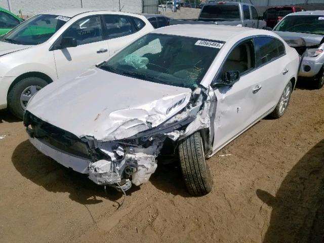 1G4GB5GR0FF289179 - 2015 BUICK LACROSSE WHITE photo 2