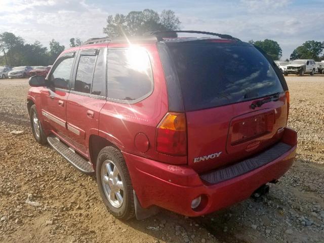 1GKDT13S942312876 - 2004 GMC ENVOY RED photo 3