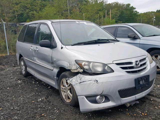 JM3LW28A440512975 - 2004 MAZDA MPV WAGON SILVER photo 1