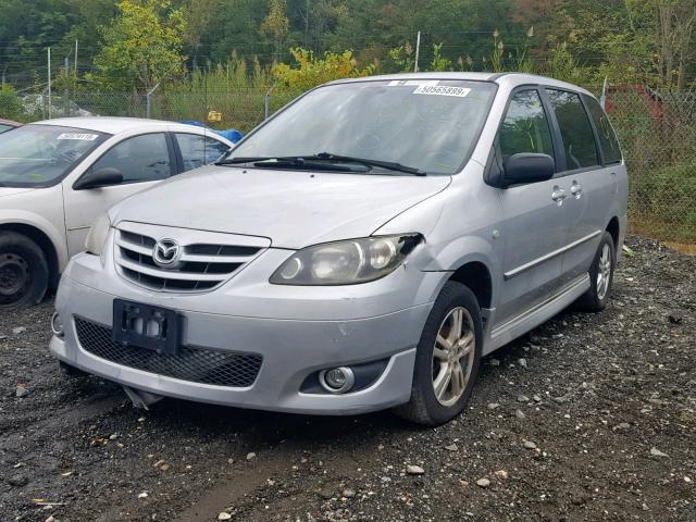 JM3LW28A440512975 - 2004 MAZDA MPV WAGON SILVER photo 2