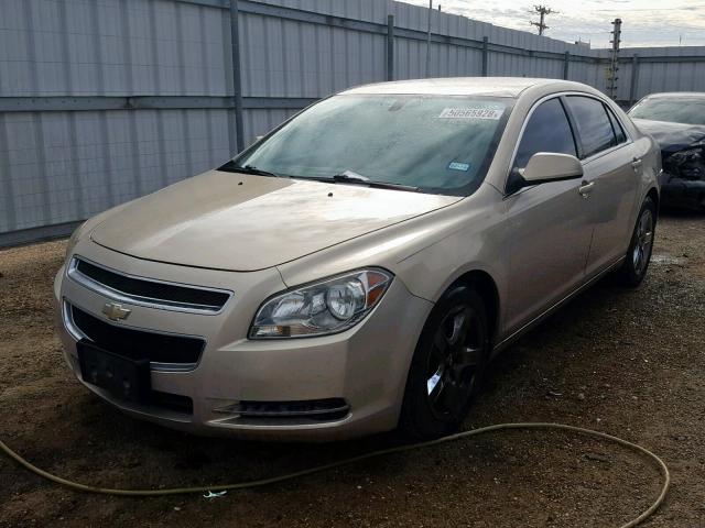 1G1ZC5EB2AF295325 - 2010 CHEVROLET MALIBU 1LT 金色 照片 2
