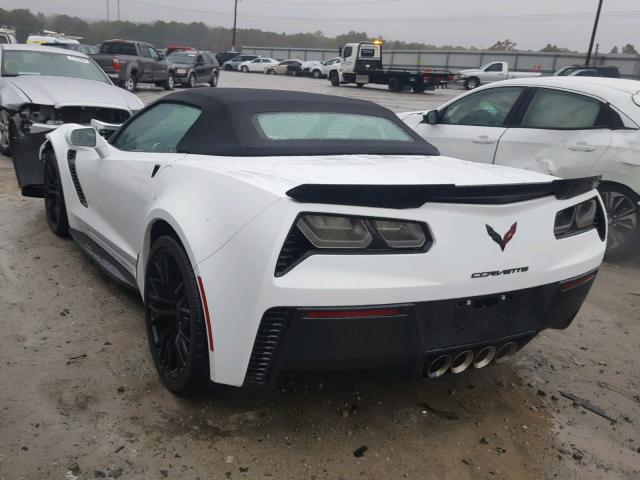 1G1YP3D6XH5606198 - 2017 CHEVROLET CORVETTE Z WHITE photo 3