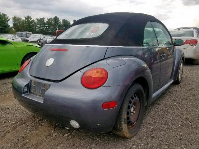 3VWCM31Y44M340906 - 2004 VOLKSWAGEN NEW BEETLE ვერცხლისფერი ფოტო 4