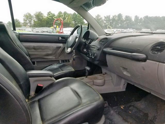 3VWCM31Y44M340906 - 2004 VOLKSWAGEN NEW BEETLE ვერცხლისფერი ფოტო 5