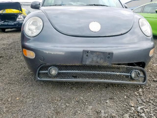 3VWCM31Y44M340906 - 2004 VOLKSWAGEN NEW BEETLE ვერცხლისფერი ფოტო 9