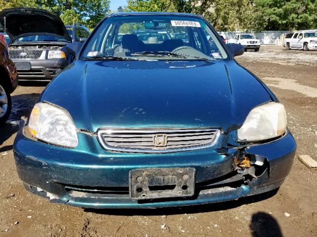 2HGEJ6623VH530238 - 1997 HONDA CIVIC DX GREEN photo 9