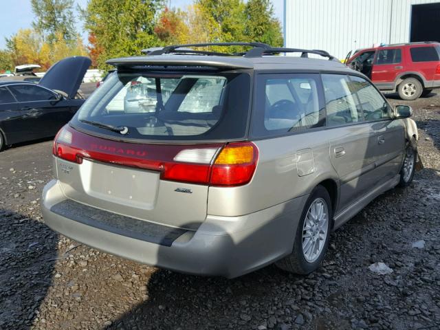 4S3BH645826304560 - 2002 SUBARU LEGACY GT CREAM photo 4