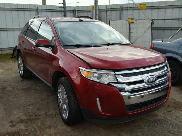 2FMDK4JC7DBC71004 - 2013 FORD EDGE SEL RED photo 1