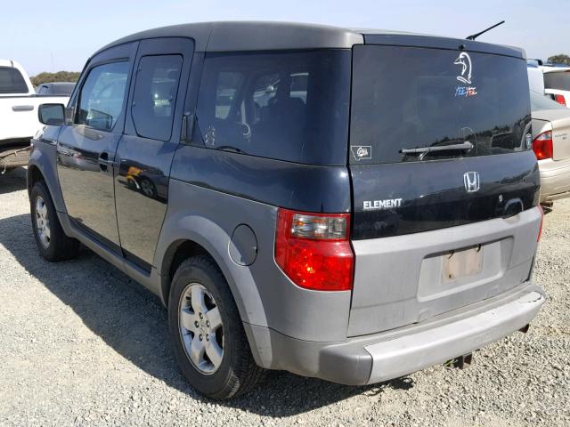 5J6YH28503L048568 - 2003 HONDA ELEMENT EX BLACK photo 3