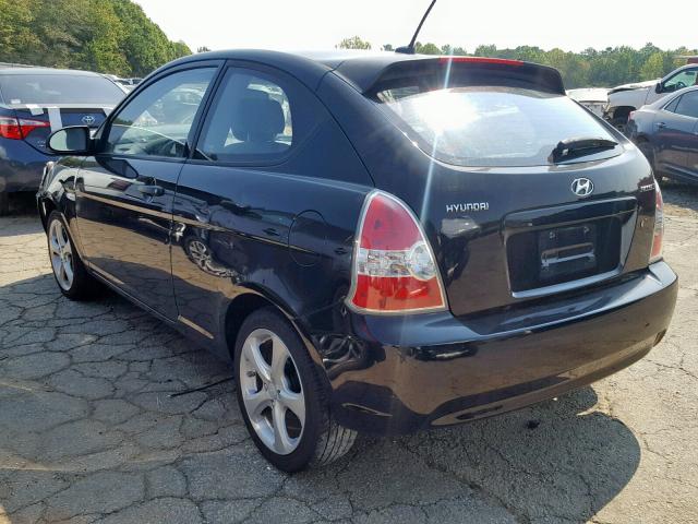 KMHCN36C79U118937 - 2009 HYUNDAI ACCENT SE BLACK photo 3