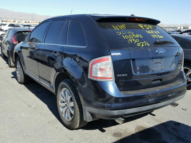 2FMDK39C98BB20251 - 2008 FORD EDGE LIMIT BLUE photo 3