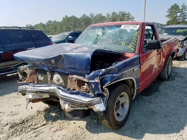 1GCCS14A8M8263392 - 1991 CHEVROLET S TRUCK S1 RED photo 2