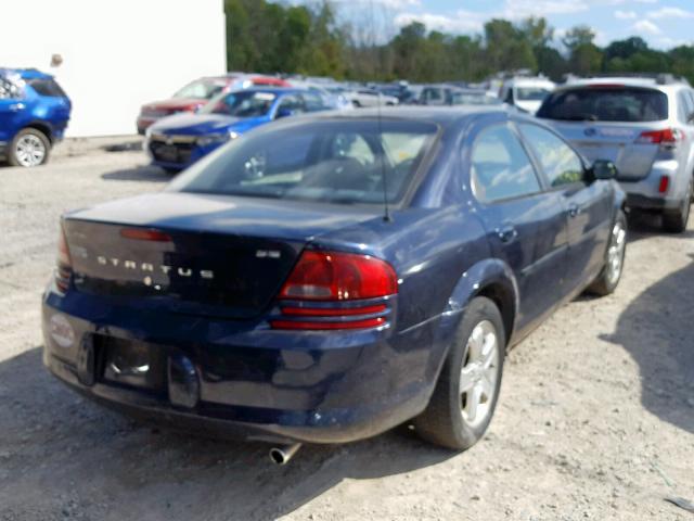 1B3EL46R12N116020 - 2002 DODGE STRATUS SE BLUE photo 4