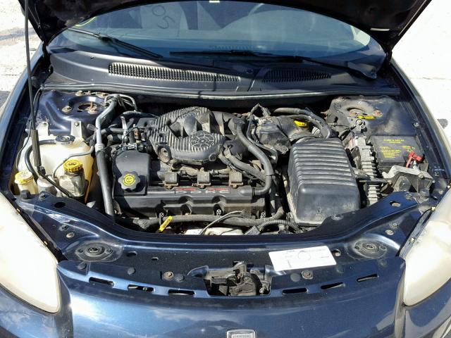 1B3EL46R12N116020 - 2002 DODGE STRATUS SE BLUE photo 7