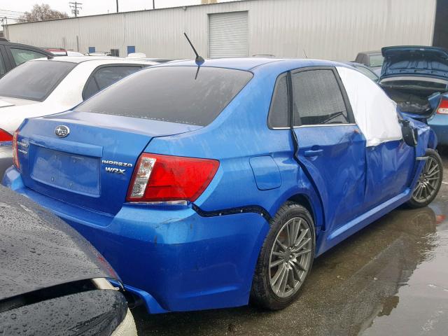 JF1GV7E66DG007379 - 2013 SUBARU IMPREZA WR BLUE photo 4