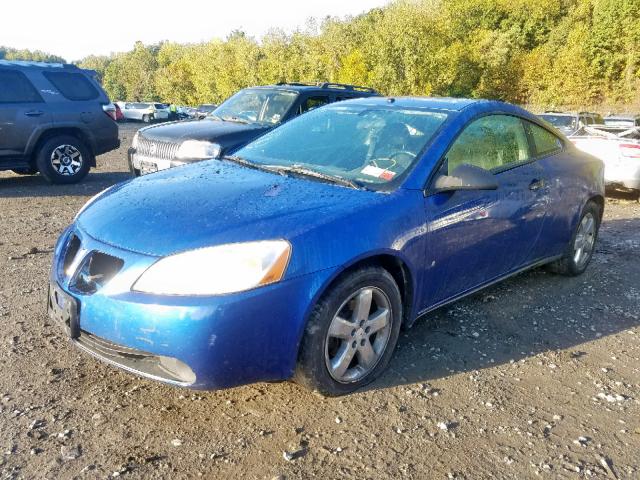 1G2ZH18N274171670 - 2007 PONTIAC G6 GT BLUE photo 2