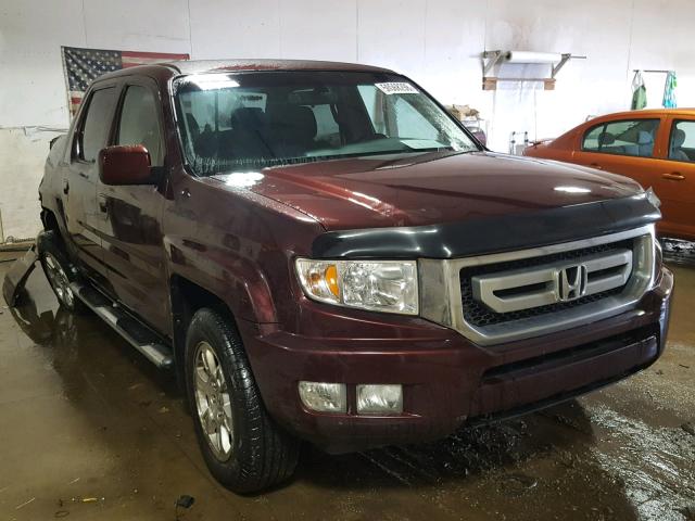 5FPYK1F50BB501794 - 2011 HONDA RIDGELINE PURPLE photo 1