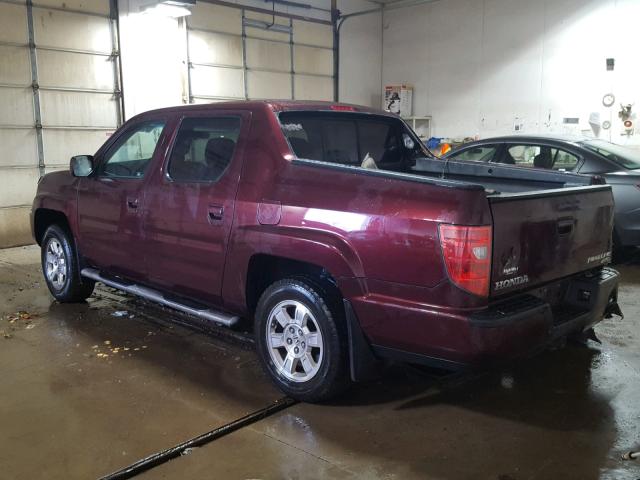 5FPYK1F50BB501794 - 2011 HONDA RIDGELINE PURPLE photo 3