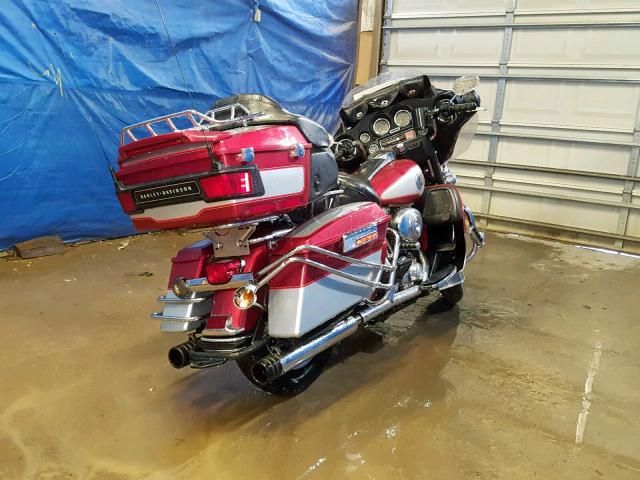 1HD1FCW104Y615965 - 2004 HARLEY-DAVIDSON FLHTCUI MAROON photo 4