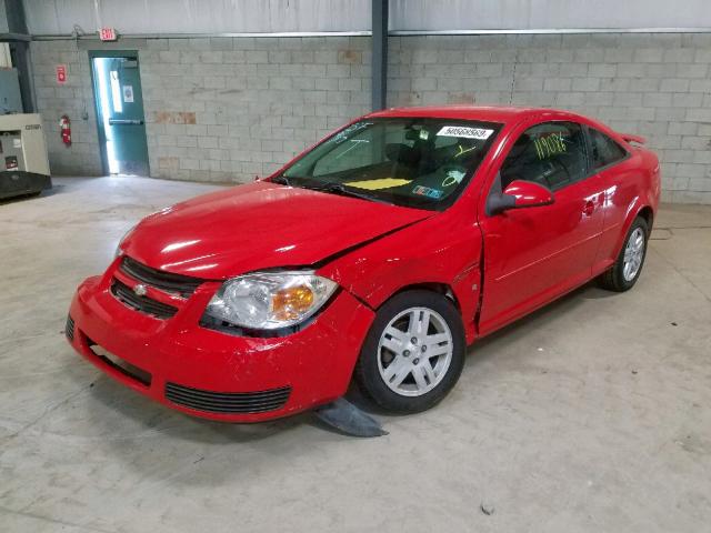 1G1AL15F267850915 - 2006 CHEVROLET COBALT LT RED photo 2