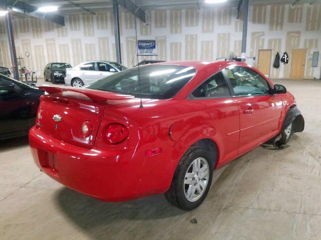 1G1AL15F267850915 - 2006 CHEVROLET COBALT LT RED photo 4