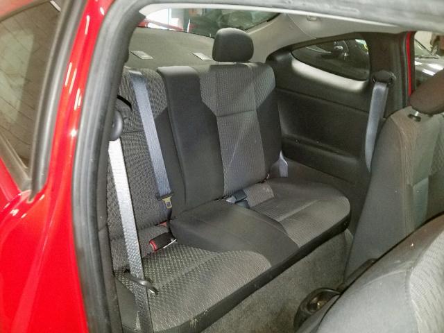 1G1AL15F267850915 - 2006 CHEVROLET COBALT LT RED photo 6