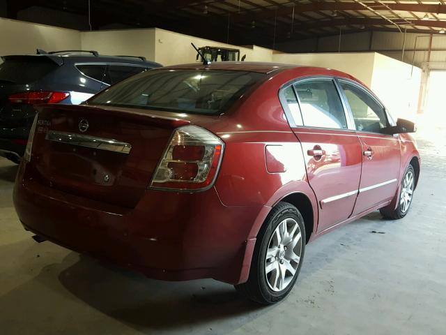 3N1AB6AP0CL750263 - 2012 NISSAN SENTRA 2.0 RED photo 4