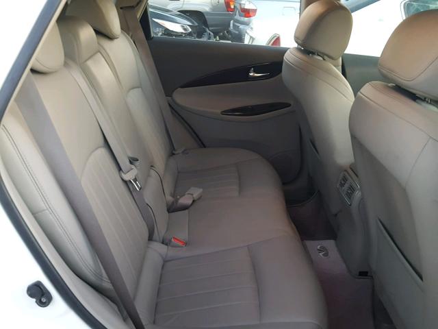 JN1AJ0HPXAM701225 - 2010 INFINITI EX35 BASE WHITE photo 6