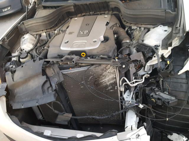 JN1AJ0HPXAM701225 - 2010 INFINITI EX35 BASE WHITE photo 7