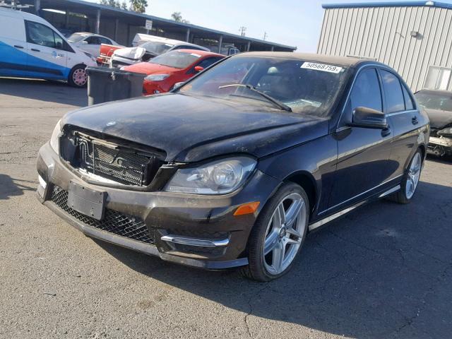 WDDGF4HB5DA834930 - 2013 MERCEDES-BENZ C 250 BLACK photo 2