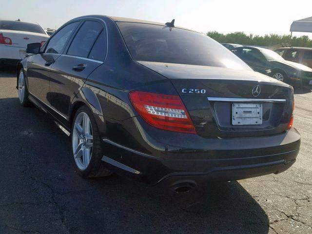 WDDGF4HB5DA834930 - 2013 MERCEDES-BENZ C 250 BLACK photo 3