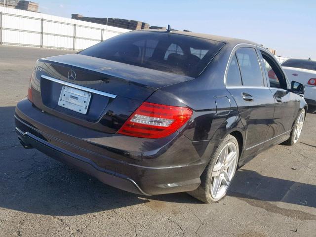 WDDGF4HB5DA834930 - 2013 MERCEDES-BENZ C 250 BLACK photo 4