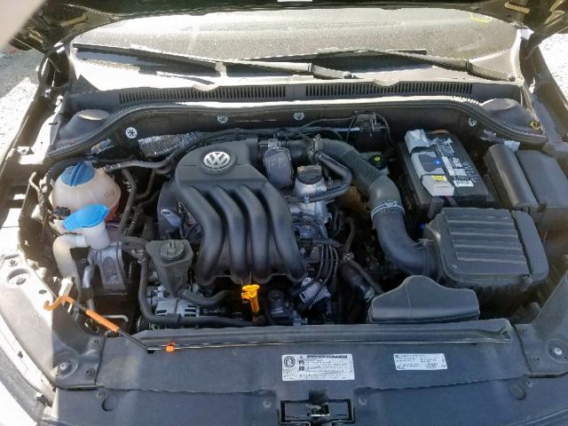 3VW2K7AJ8CM354785 - 2012 VOLKSWAGEN JETTA BASE BLACK photo 7