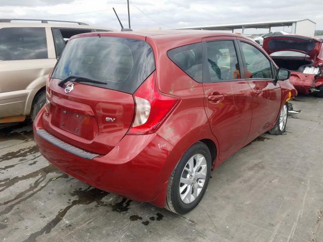 3N1CE2CP6GL408750 - 2016 NISSAN VERSA NOTE RED photo 4