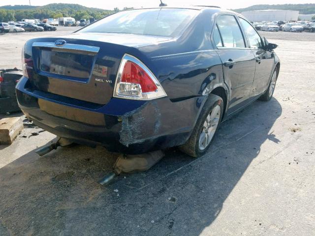 3FAHP08109R109010 - 2009 FORD FUSION SEL BLUE photo 4