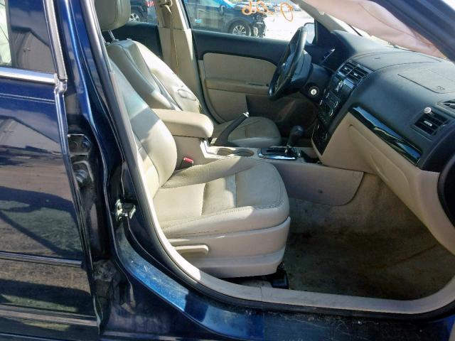 3FAHP08109R109010 - 2009 FORD FUSION SEL BLUE photo 5