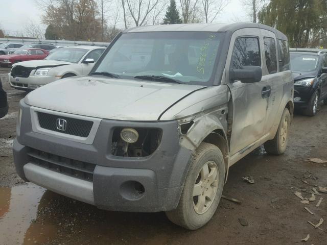 5J6YH286X4L010758 - 2004 HONDA ELEMENT EX GRAY photo 2