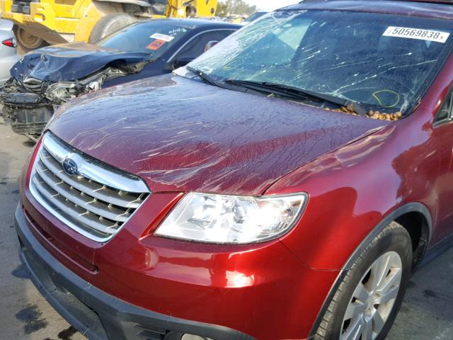 4S4WX9GD6C4401791 - 2012 SUBARU TRIBECA LI RED photo 9