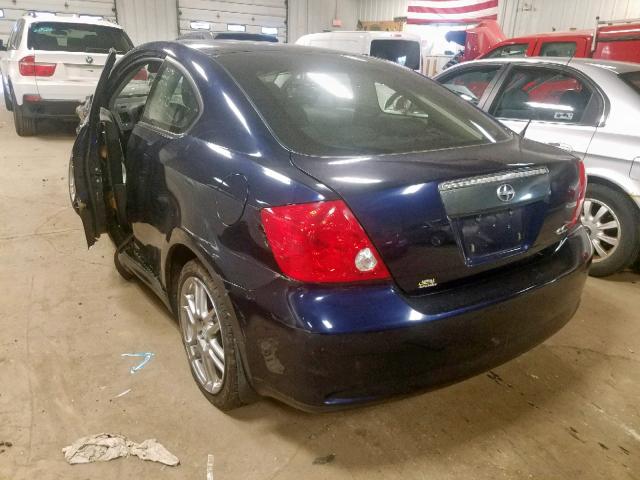 JTKDE177470209479 - 2007 TOYOTA SCION TC ლურჯი ფოტო 3
